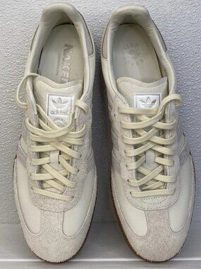 Adidas Samba OG x NAKED Copenhagen Lace Men's Size 10 Off White Suede Sneakers